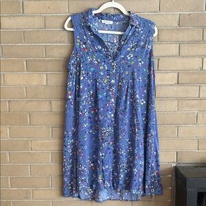 💐 beachlunchlounge Blue Floral Dress 💐